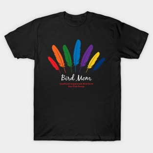 Bird Mom - white type T-Shirt